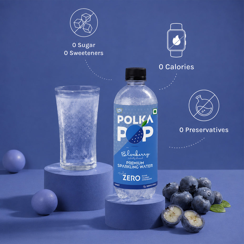 Blueberry Sparkling Water | (300ml Each) | Packs of 12 & 24