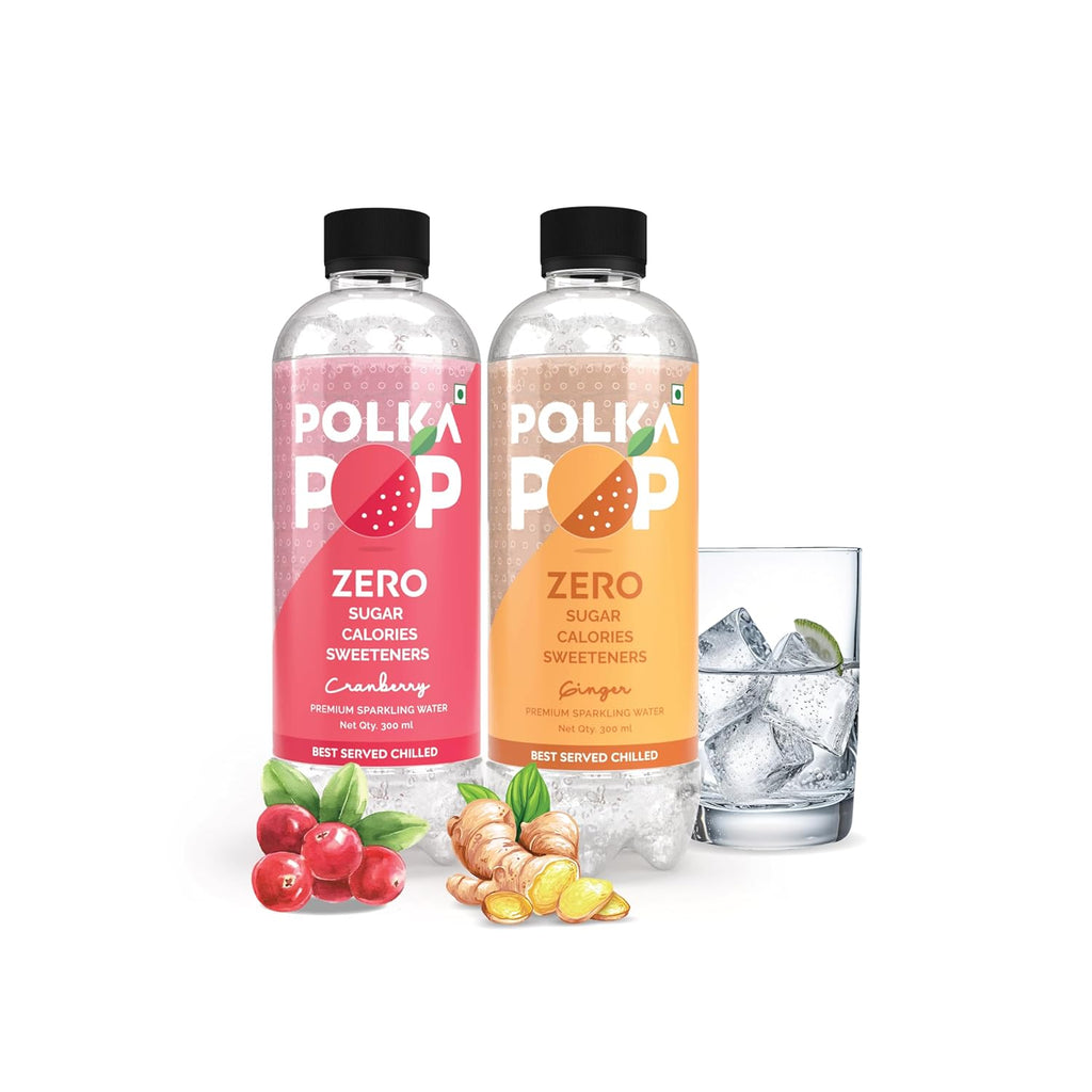 Cranberry & Ginger Sparkling Water | (300ml Each) | Packs of 12 & 24