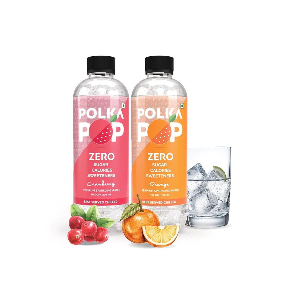 Cranberry & Orange Sparkling Water | (300ml Each) | Packs of 12 & 24