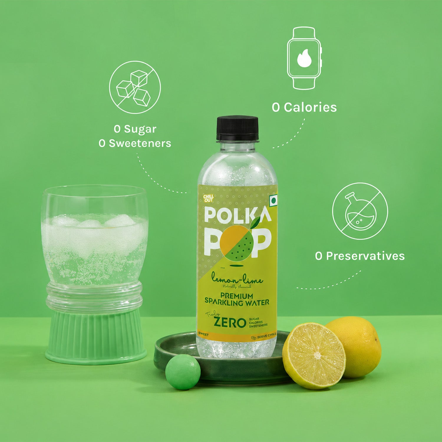 Lemon-Lime Sparkling Water | (300ml Each) | Packs of 12 & 24