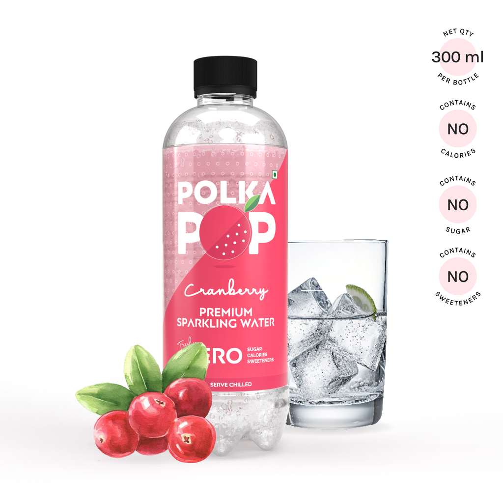Cranberry Sparkling Water | (300ml Each) | Packs of 12 & 24