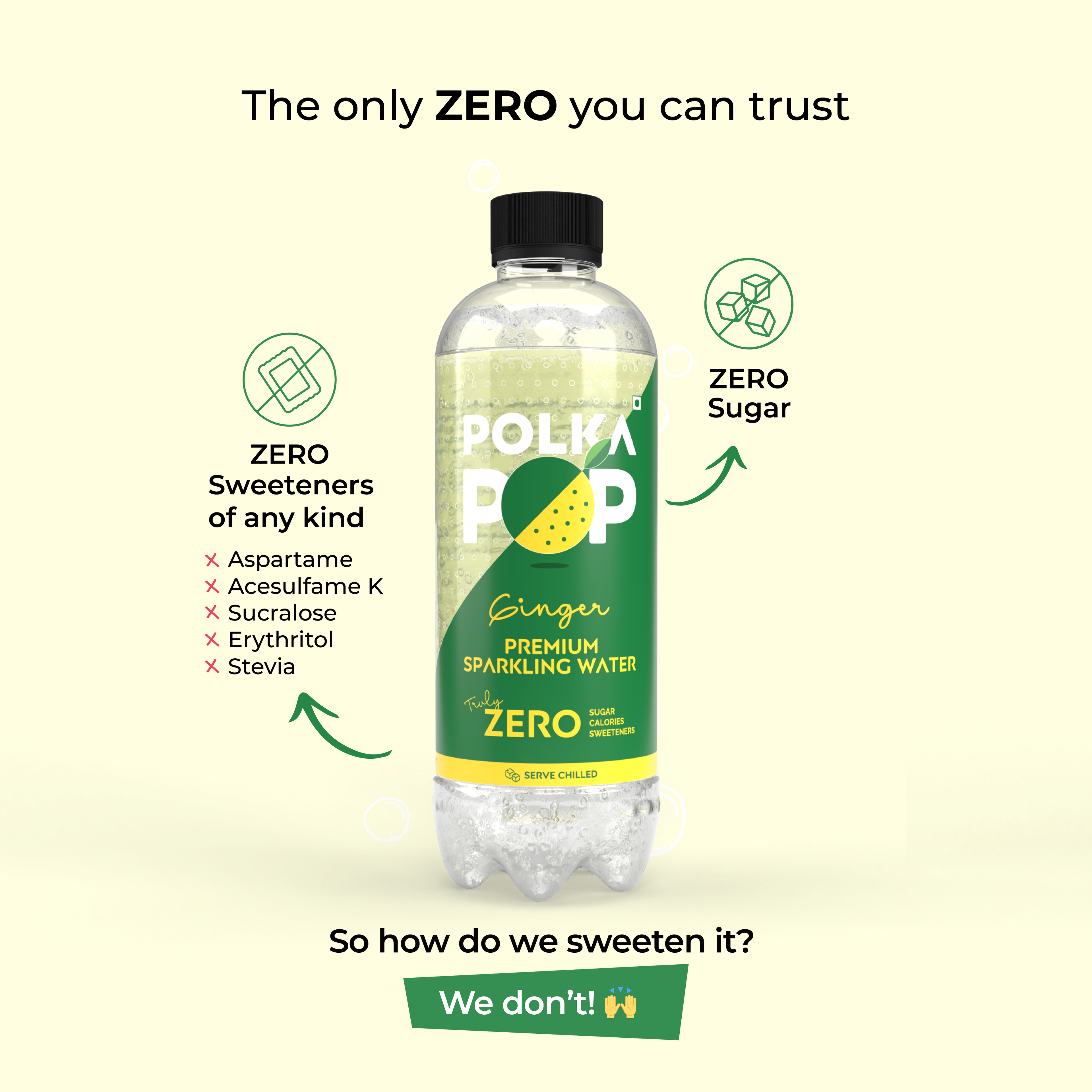 Ginger Sparkling Water | (300ml Each) | Packs of 12 & 24