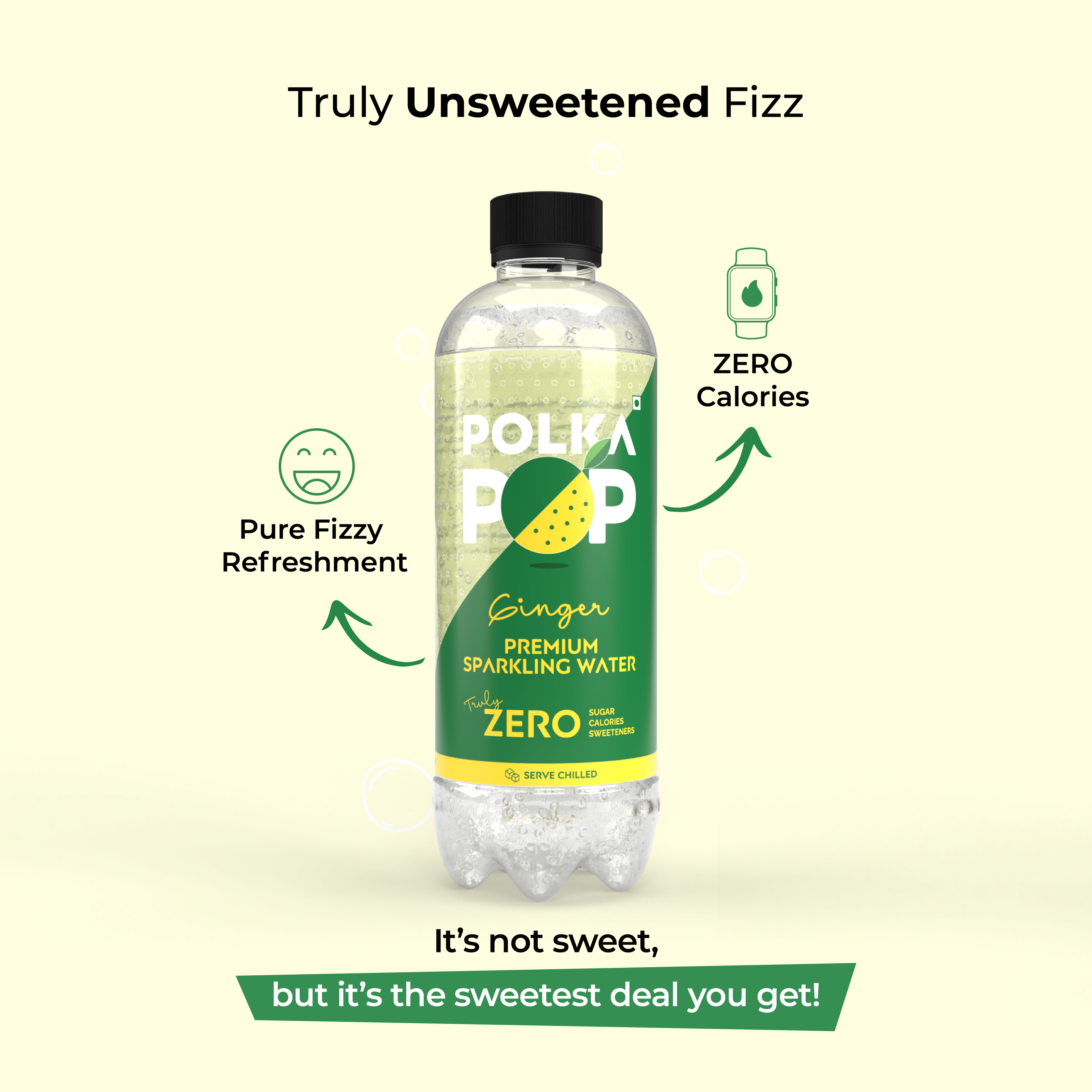 Ginger Sparkling Water | (300ml Each) | Packs of 12 & 24
