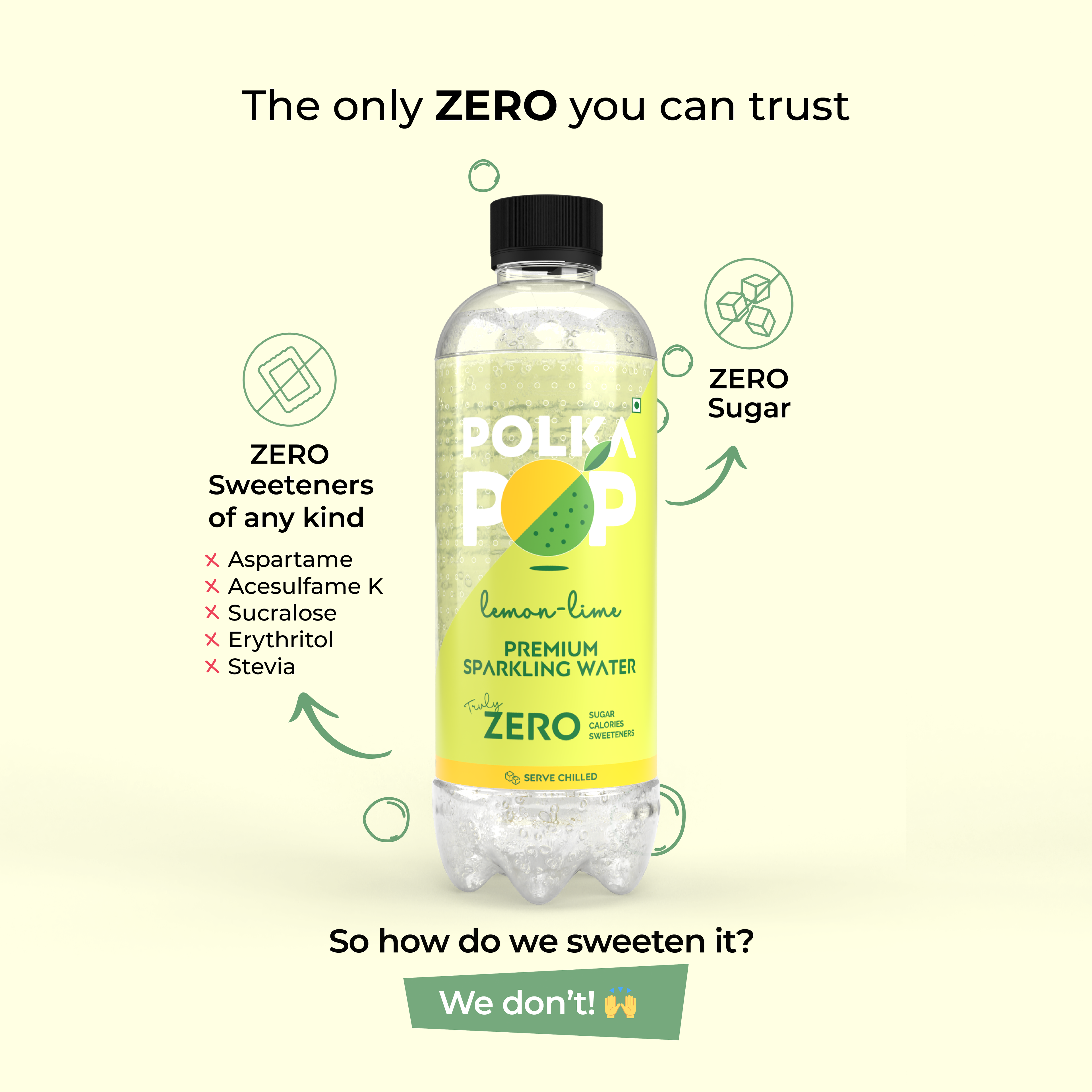 Lemon-Lime Sparkling Water | (300ml Each) | Packs of 12 & 24