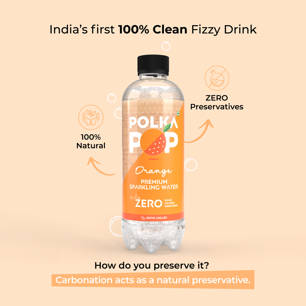 Orange Sparkling Water | (300ml Each) | Packs of 12 & 24