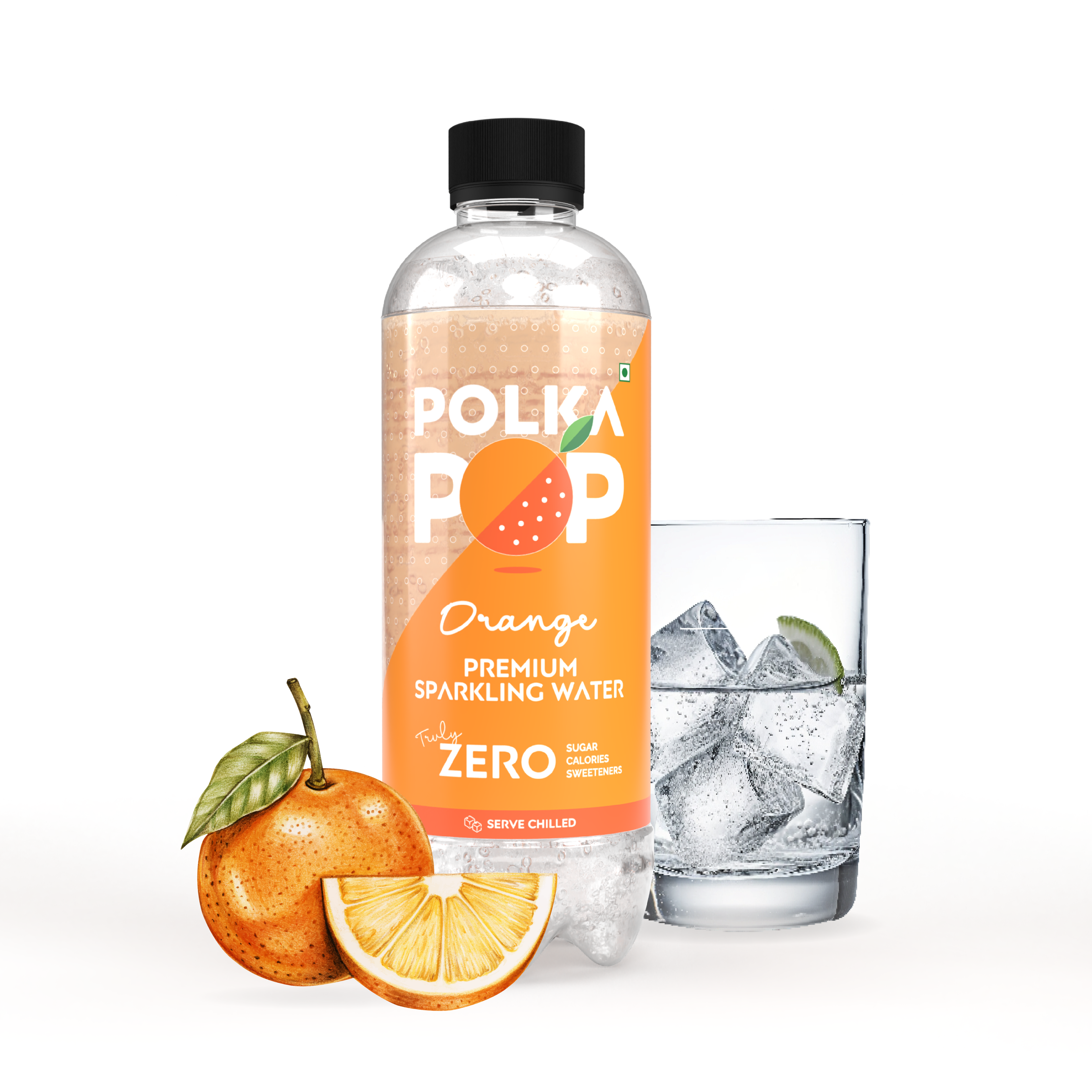 Orange Sparkling Water | (300ml Each) | Packs of 12 & 24