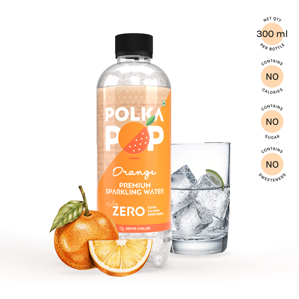 Orange Sparkling Water | (300ml Each) | Packs of 12 & 24