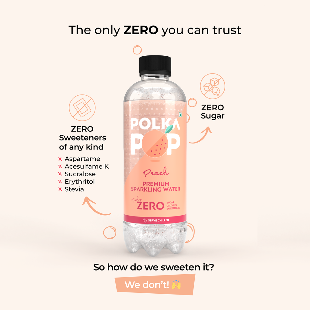 Peach Sparkling Water | (300ml Each) | Packs of 12 & 24