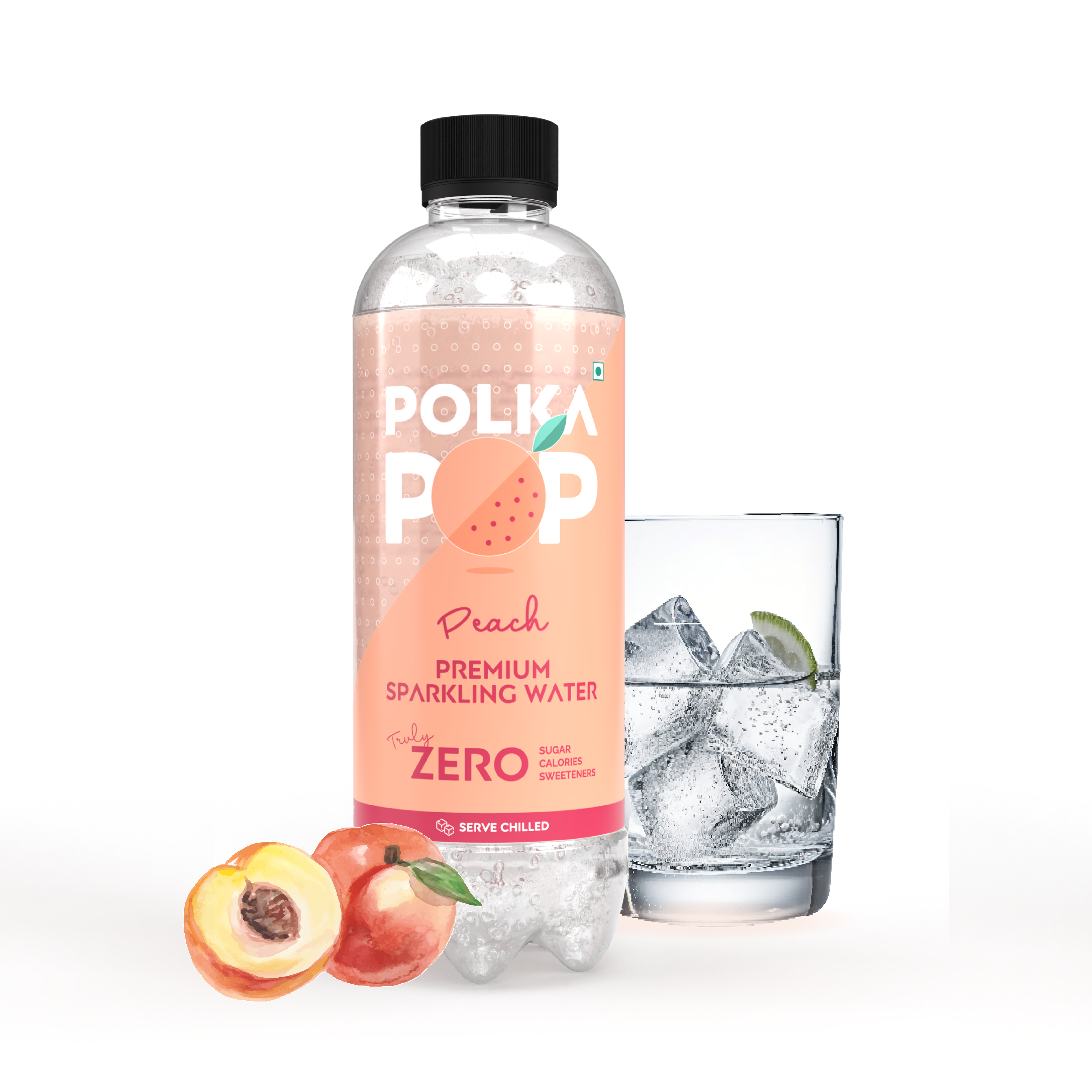 Peach Sparkling Water | (300ml Each) | Packs of 12 & 24